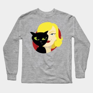 Cat lady Marylin Long Sleeve T-Shirt